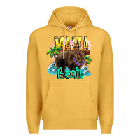 Mustard Mama bear summer Premium Hoodie - NancyCooperArtShop