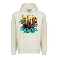 Oatmeal Heather Mama bear summer Premium Hoodie - NancyCooperArtShop