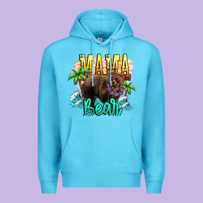 Mama Bear Summer Premium Hoodie Designed By Nancycooperartshop