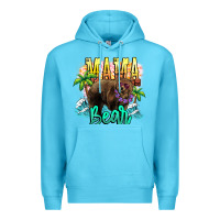 Ocean Blue Mama bear summer Premium Hoodie - NancyCooperArtShop