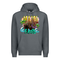 Rock Mama bear summer Premium Hoodie - NancyCooperArtShop