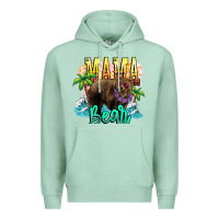 Seafoam Mama bear summer Premium Hoodie - NancyCooperArtShop