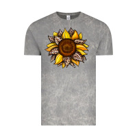 Cloud Rock sunflower leopard Vintage Tee - JahusDesignShop