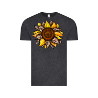 Vintage Black sunflower leopard Vintage Tee - JahusDesignShop