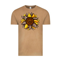 Vintage Camel sunflower leopard Vintage Tee - JahusDesignShop