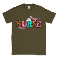 Army Green nurse with nurse element Classic Tee - AdoDesignShop