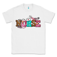 White nurse with nurse element Classic Tee - AdoDesignShop