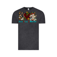 Vintage Black peace love martini Vintage Tee - AdoDesignShop