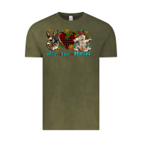 Vintage Olive peace love martini Vintage Tee - AdoDesignShop