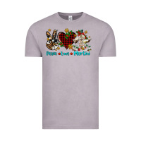 Vintage Zinc peace love martini Vintage Tee - AdoDesignShop