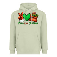 Matcha peace love Christmas Santa Claus hand Heavyweight Hoodie - Jasminsmagicworld