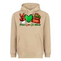 Mushroom peace love Christmas Santa Claus hand Heavyweight Hoodie - Jasminsmagicworld