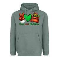 Sage peace love Christmas Santa Claus hand Heavyweight Hoodie - Jasminsmagicworld