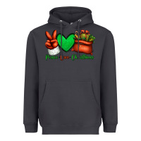 Smoke peace love Christmas Santa Claus hand Heavyweight Hoodie - Jasminsmagicworld