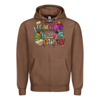 Chestnut teaching is my cardio Zipper Hoodie - NancyCooperArtShop