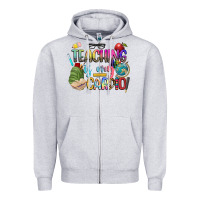 Heather Grey teaching is my cardio Zipper Hoodie - NancyCooperArtShop