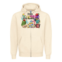 Sandshell teaching is my cardio Zipper Hoodie - NancyCooperArtShop