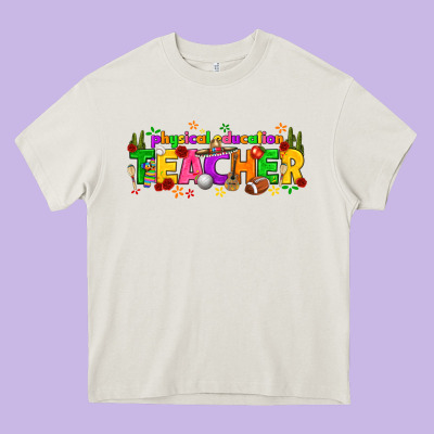 Physical Education Teacher Cinco De Mayo Heavy Core Tee Designed By Texasbilliewilder