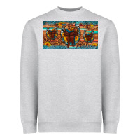 Heather Grey saddle horseshoe  sunflower leopard license plate Heavyweight Sweatshirt - Artiststas
