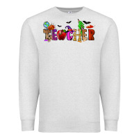 Oatmeal Heather Halloween Teacher Premium Sweatshirt - RanaPortraitStore