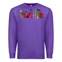 Purple Halloween Teacher Premium Sweatshirt - RanaPortraitStore