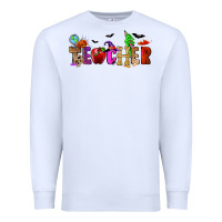 White Halloween Teacher Premium Sweatshirt - RanaPortraitStore
