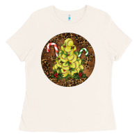 Bone Softball leopard christmas Ladies Tee - RanaPortraitStore
