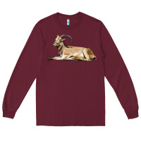 Burgundy Spanish Goat Long Sleeve Tee - LillyAllenDesigns