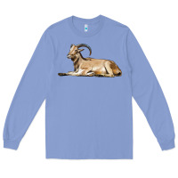 Colony Blue Spanish Goat Long Sleeve Tee - LillyAllenDesigns