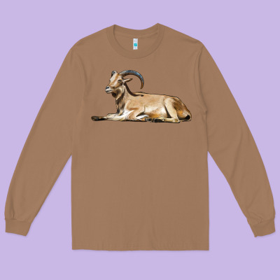 Spanish Goat Long Sleeve Tee Designed By Lillyallendesigns