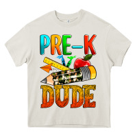 Cream pre k dude Heavy Core Tee - texasbilliewilder