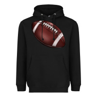 Black football Heavyweight Hoodie - BarkalooDesign