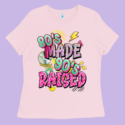 Ladies Tee 80s made 90s raised