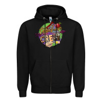Black teacher crew Zipper Hoodie - NancyCooperArtShop