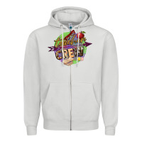 Dove Grey teacher crew Zipper Hoodie - NancyCooperArtShop