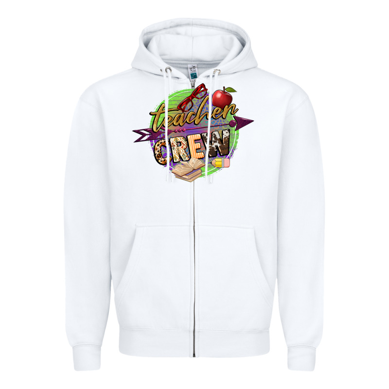 Teacher Crew Zipper Hoodie by NancyCooperArtShop | Teevron