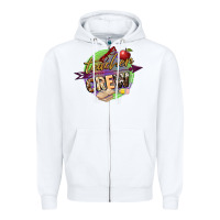 White teacher crew Zipper Hoodie - NancyCooperArtShop