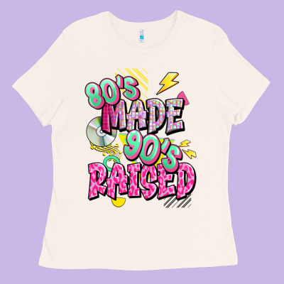Ladies Tee 80s made 90s raised