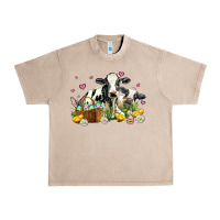 French Oak easter cows with chicks Urban Heavy Tee - AdoDesignShop