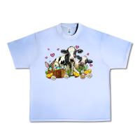Grape Ice easter cows with chicks Urban Heavy Tee - AdoDesignShop