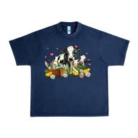 Navy easter cows with chicks Urban Heavy Tee - AdoDesignShop