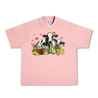 Salmon easter cows with chicks Urban Heavy Tee - AdoDesignShop