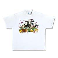 White easter cows with chicks Urban Heavy Tee - AdoDesignShop