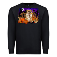 Black Halloween english bulldog Premium Sweatshirt - RanaPortraitStore
