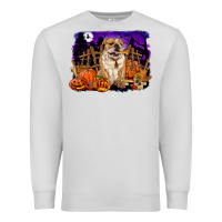 Dove Grey Halloween english bulldog Premium Sweatshirt - RanaPortraitStore
