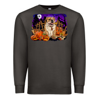 Smoke Halloween english bulldog Premium Sweatshirt - RanaPortraitStore