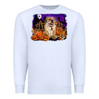 White Halloween english bulldog Premium Sweatshirt - RanaPortraitStore
