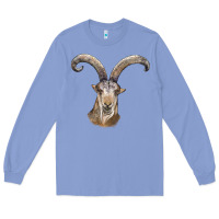 Colony Blue spanish goat face Long Sleeve Tee - LillyAllenDesigns