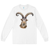 White spanish goat face Long Sleeve Tee - LillyAllenDesigns