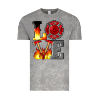 Cloud Rock firefighter love Vintage Tee - Artiststas